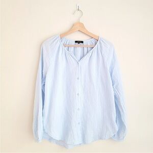 Quince Light Blue Button Down Shirt 100% organic cotton